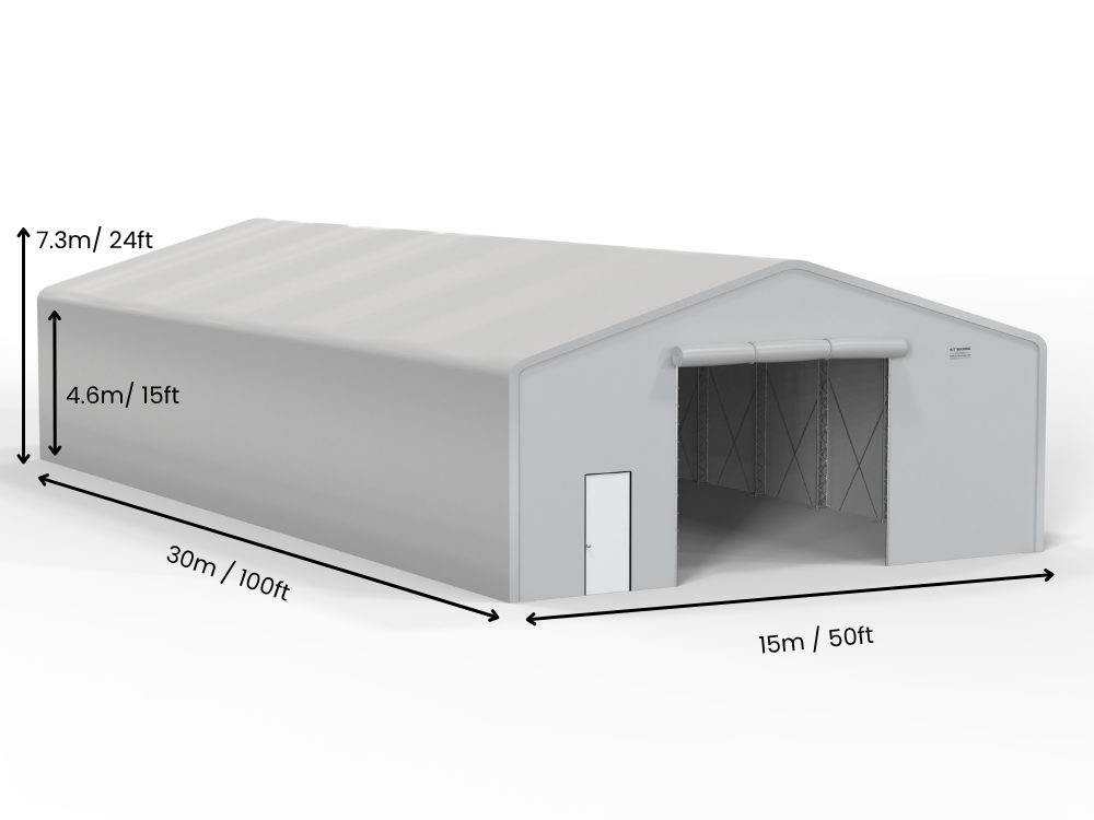 Bâtiments de stockage en toile | Double ferme