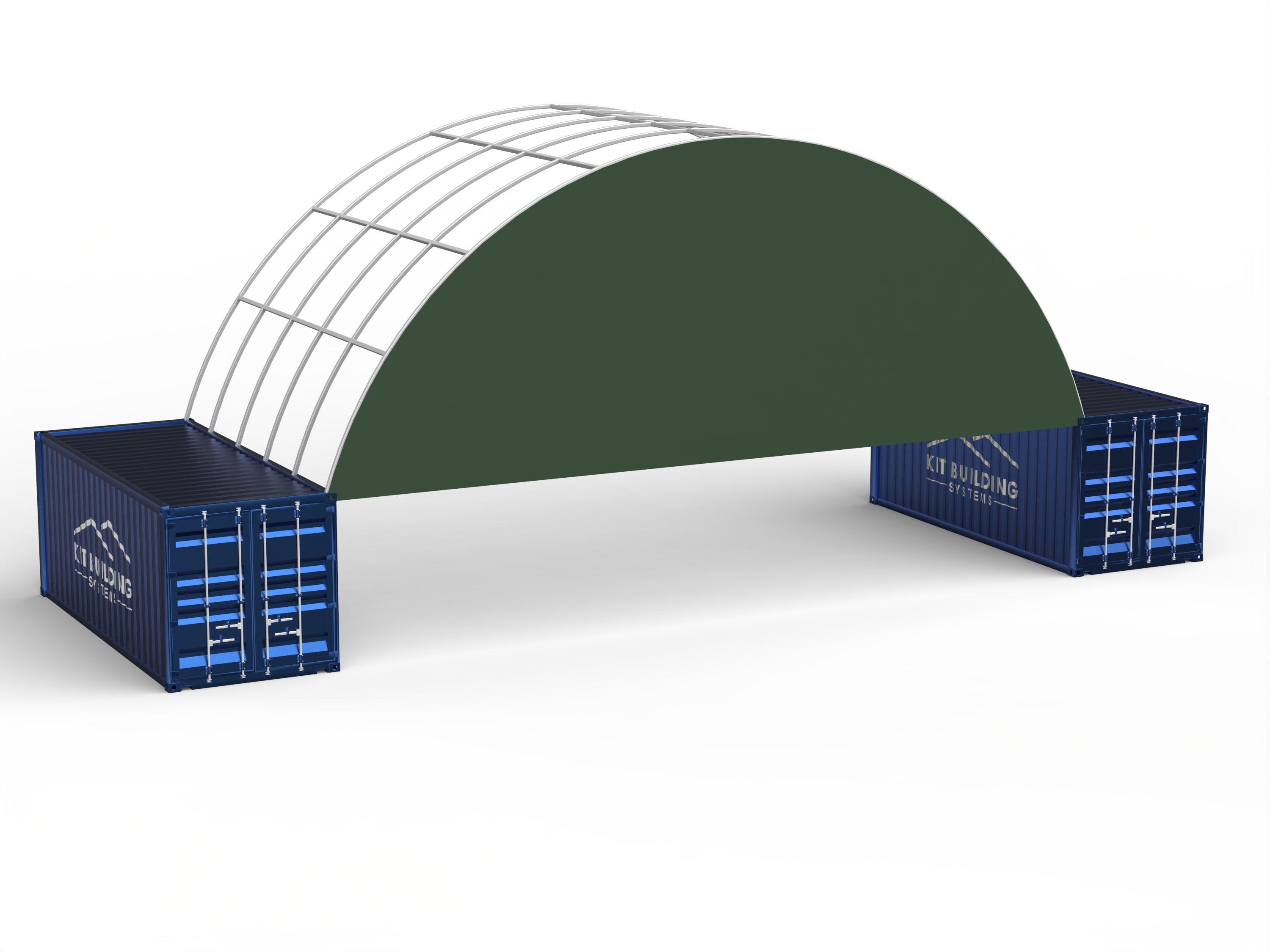 Portée de 12m (40ft) | Auvents pour conteneurs - 40ft x 12ft (12m x 4,5m)