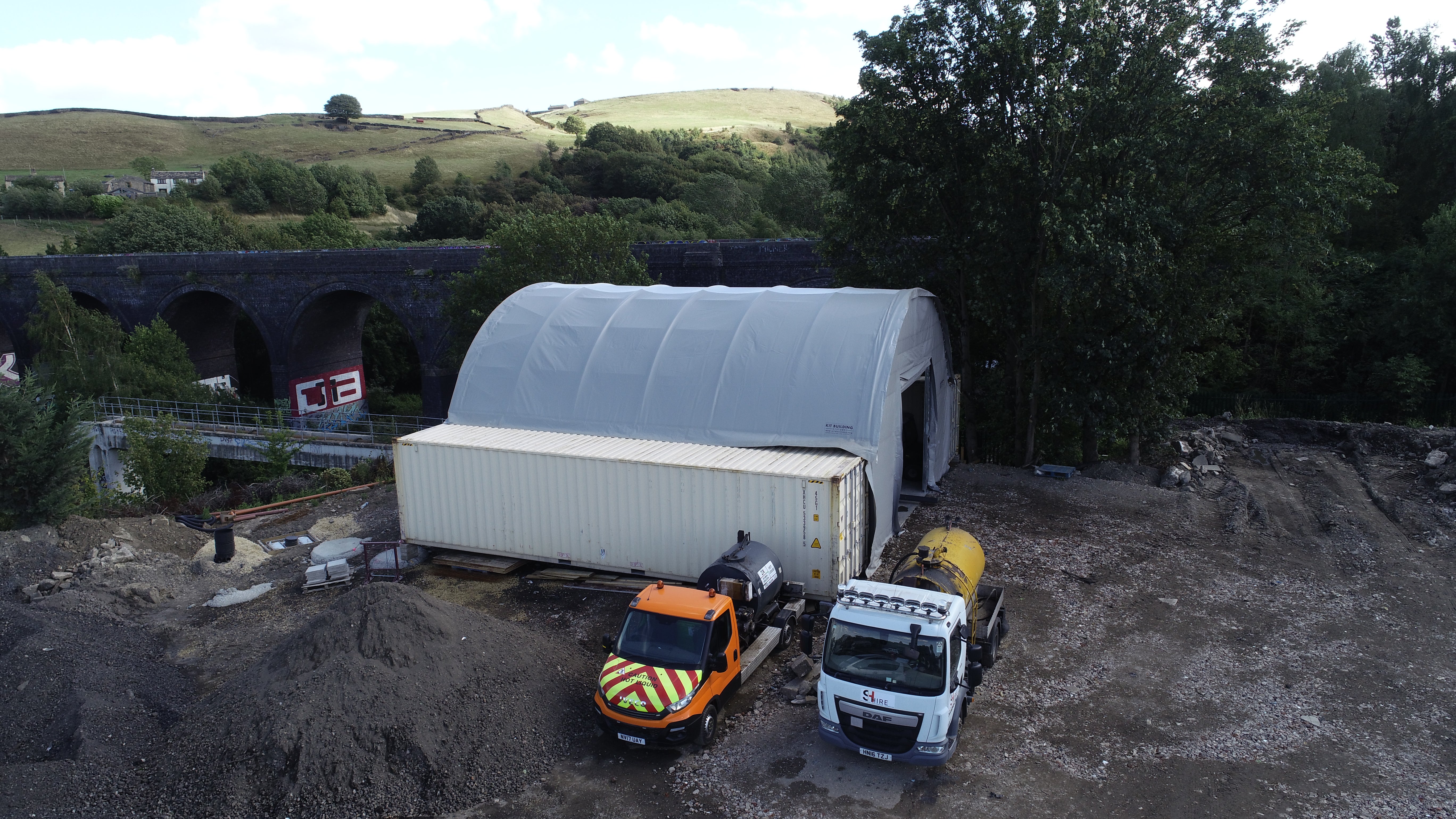 Container Canopies - 26ft x 40ft x 10ft (8m x 12m x 3m)