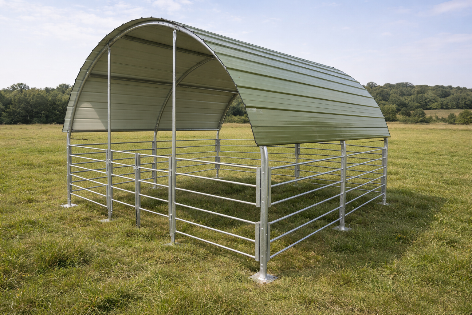 Steel Enclosed Livestock Shelters
