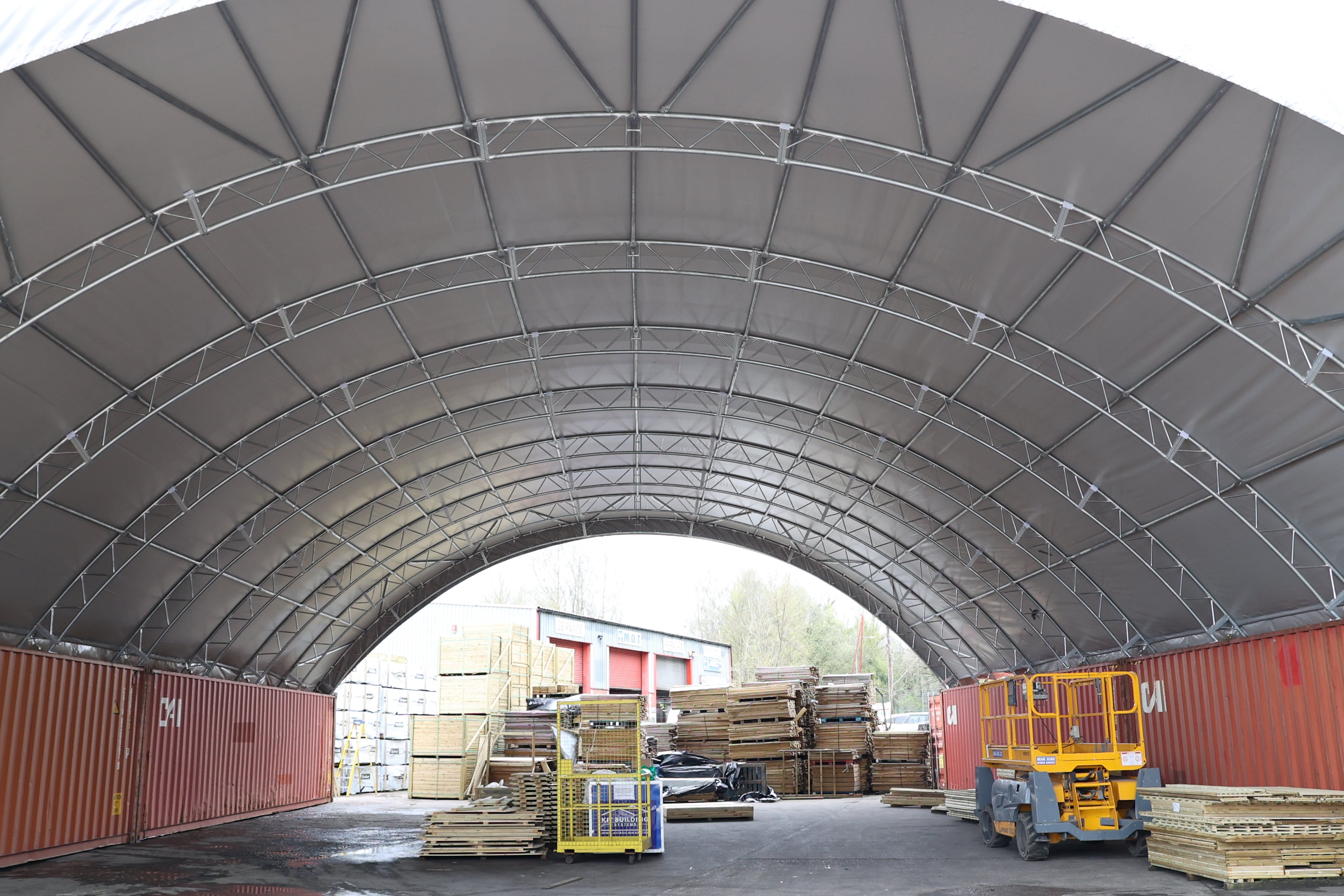 Container Shelter - 60ft x 80ft x 20ft (18m x 24.3m x 6m)