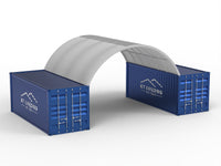 Portée de 6m (20ft) | Auvents pour conteneurs 20ft de largeur, 6,5ft de hauteur (6m x 2m)