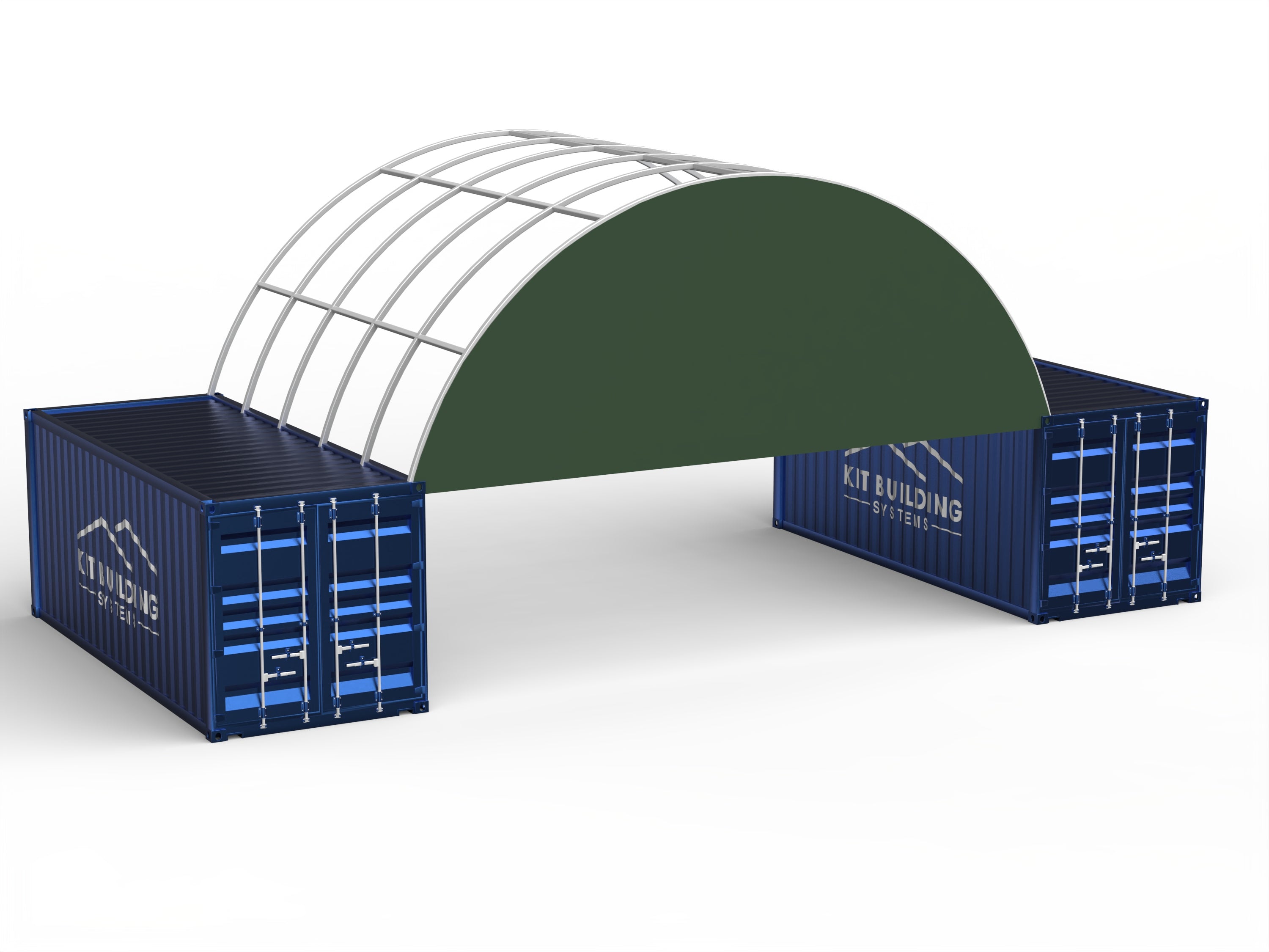 Portée de 8m (26ft) | Auvents pour conteneurs 26ft de largeur, 10ft de hauteur (8m x 3m)