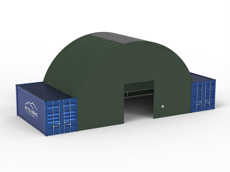 Auvents de conteneurs - 33 pieds x 20 pieds x 12 pieds (10 mx 6 mx 3,6 m)