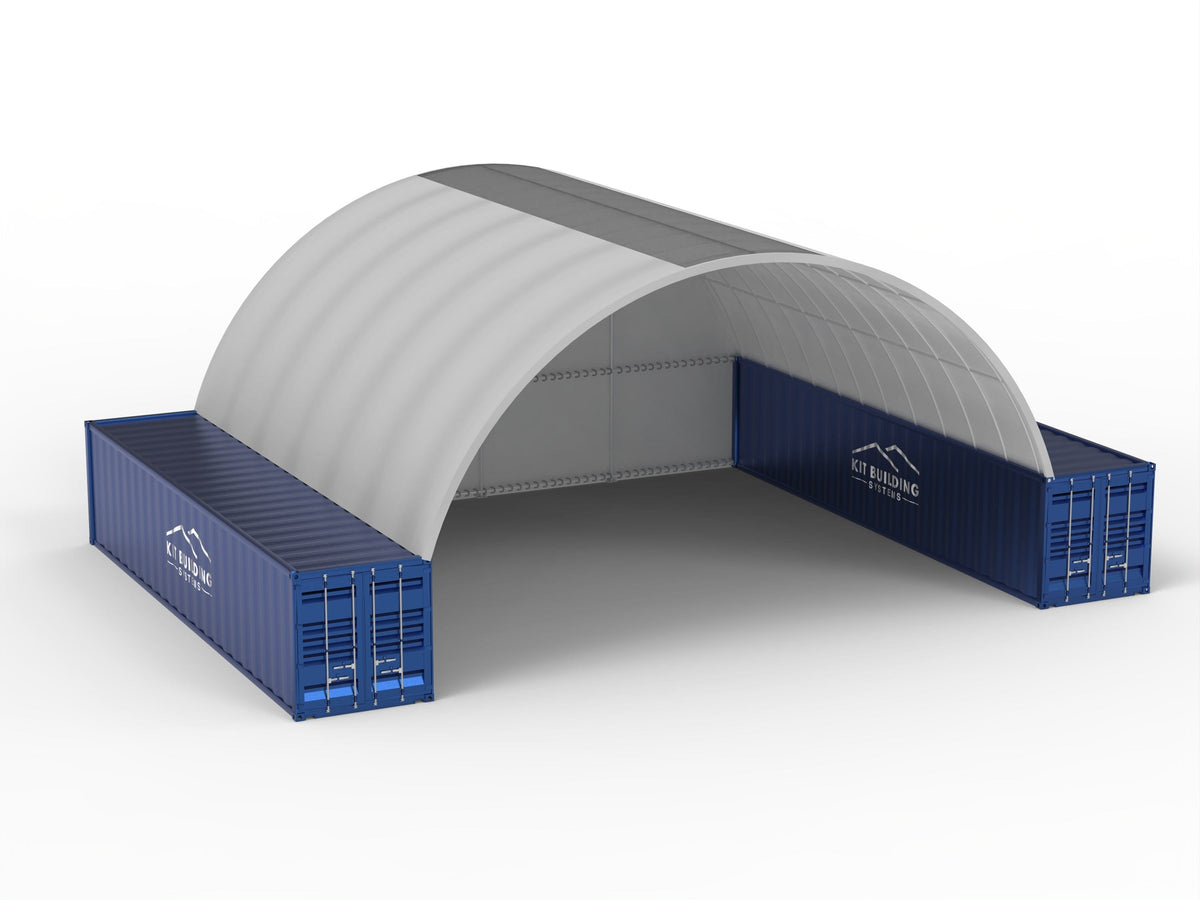 40ft x 78ft x 17.5ft (Width x Depth x Height) Container Canopy – Kit ...