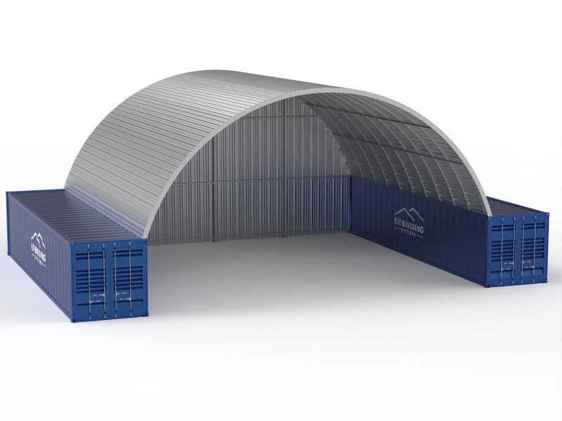 Steel Container Canopies - 40ft x 40ft x 15ft (12m x 12m x 4.5m)