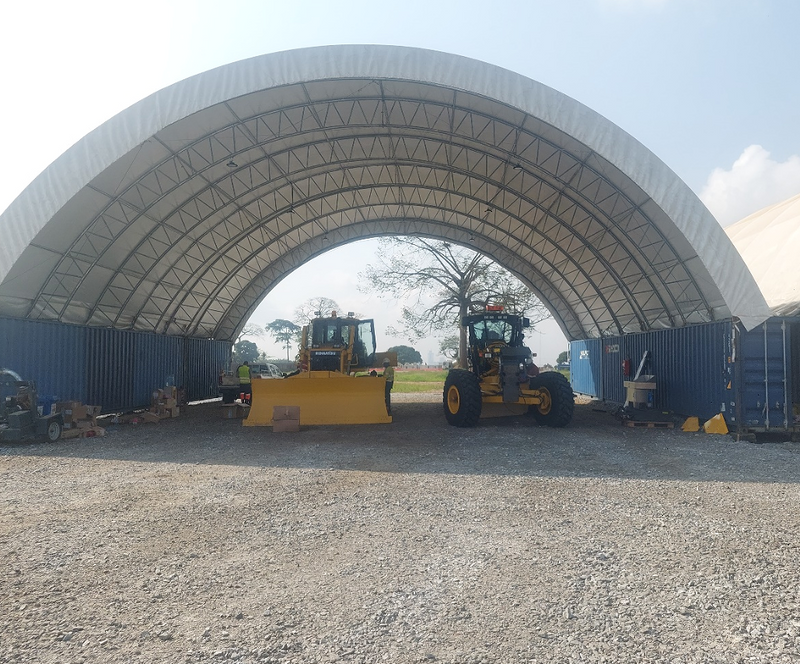 Container Shelter - 60ft x 40ft x 20ft (18.3m x 12m x 6m)