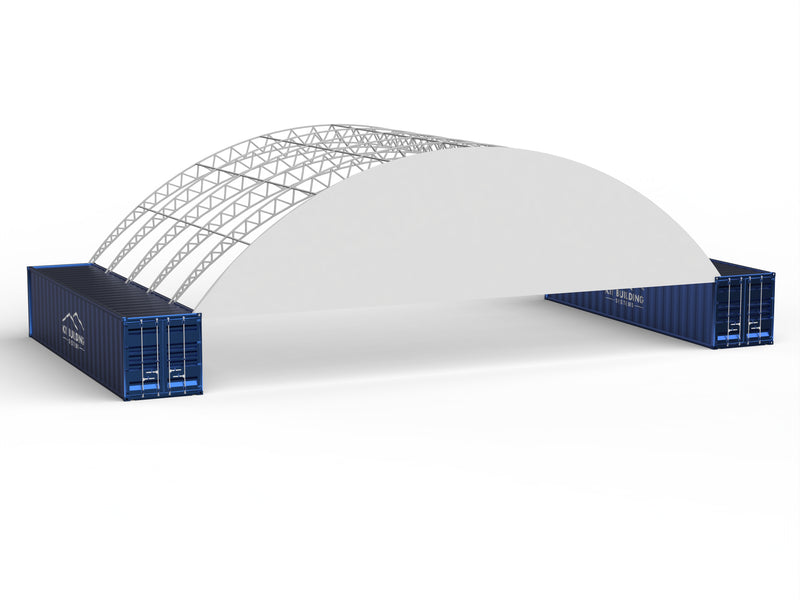 Abri conteneur - 60ft x 80ft x 20ft (18m x 24,3m x 6m)