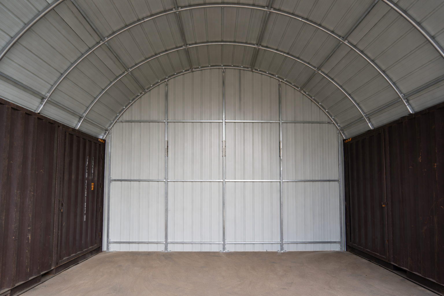 Auvents de conteneurs - 20 pieds x 20 pieds x 6,5 pieds (6 mx 6 mx 2 m)