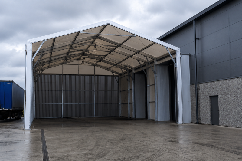 Loading Bay Storage Loading Bay Canopy in Canada | Covered Loading Shelter – Kit Buildings