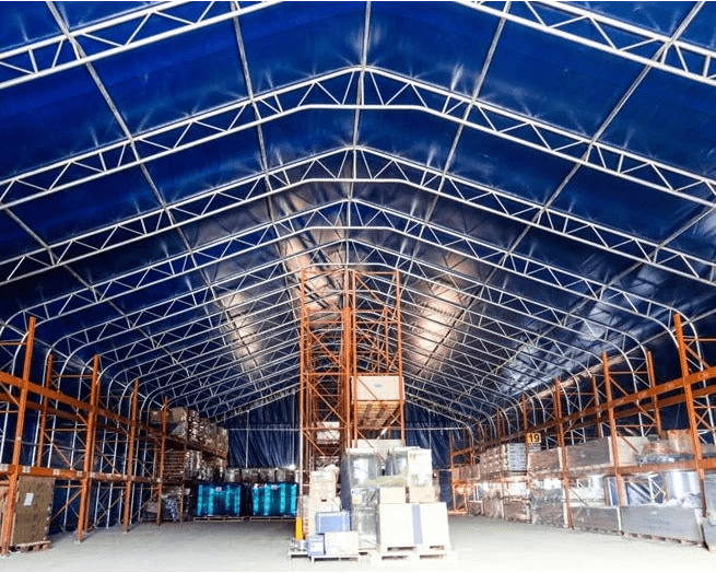 Truss Example Storage Double Truss Fabric Storage Buildings in Canada | PVC Storage Buildings ...