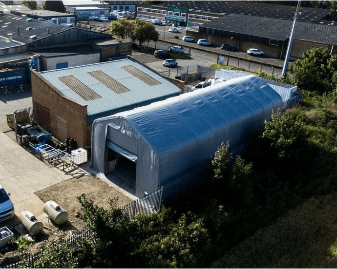 Pvc Complex Building Single Truss Fabric Storage Buildings in Canada | PVC Storage Buildings ...